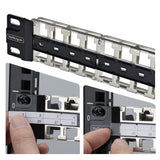 Startech.Com Startech - Leeres Keystone-Patchpanel - Para Rj45 - Apto Para Montaje En Pared, Rack Montable - Cat 6a/8 - Stp/Utp - Negro - 1u - 48.3 Cm (19")