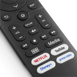 Hama Mando A Distancia Para Tv Hisense - Alcance 10m - 45 Botones - Acceso Directo A Plataformas De Streaming -