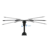 Tooq Soporte De Pared Con Brazo Para Tv De 23"-55" - Giratorio E Inclinable - Gestion De Cables - Peso Max 30kg - Vesa