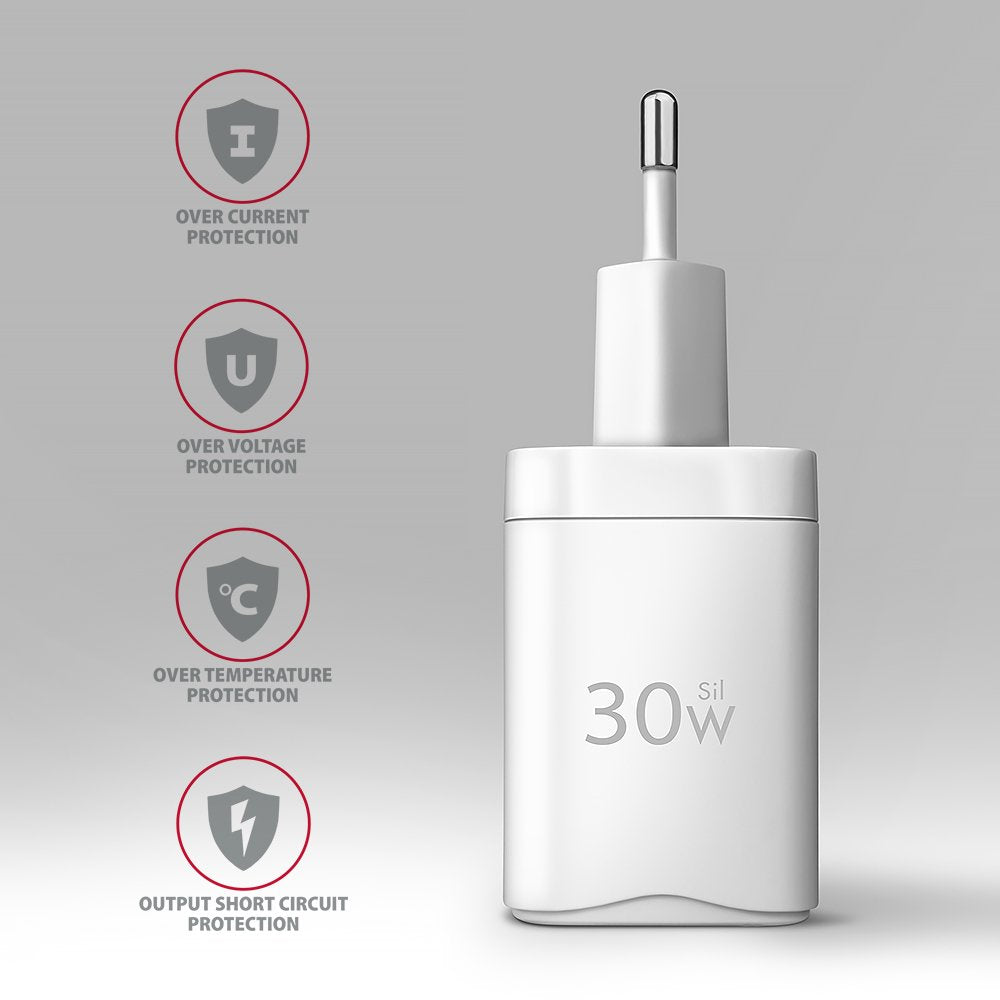 Cargador  Acu-Pd30w De Pared Pd&Qc 30w 1 Puerto Usb-C