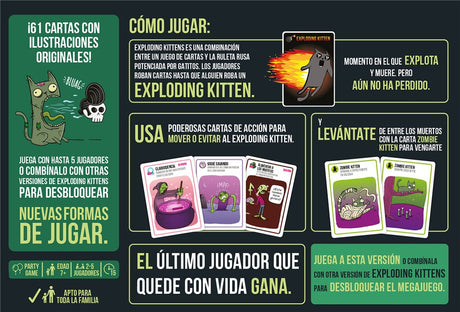 EAN 0810083043708 - Asmodee Zombie Kittens 15 min Juego de mesa Estrategia imagen 3