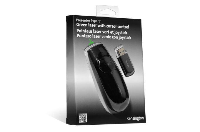 Kensington Expert Puntero Laser Verde - Conexión Inalámbrica Usb Plug & Play A 2,4 Ghz - Alcance 45m