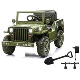 Jamara Ride-On Jeep Willys Base Army Verde 3+