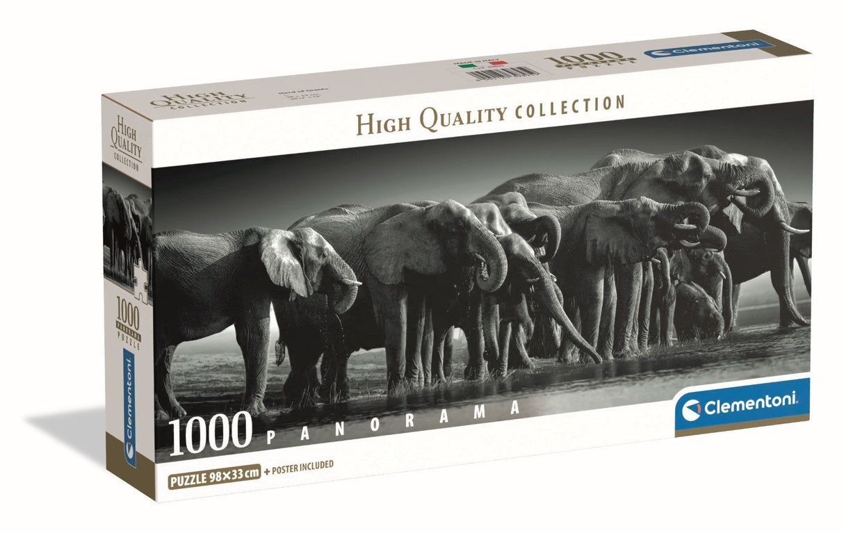 Puzzle Panorama Herd Of Giants High Quality 1000pzs