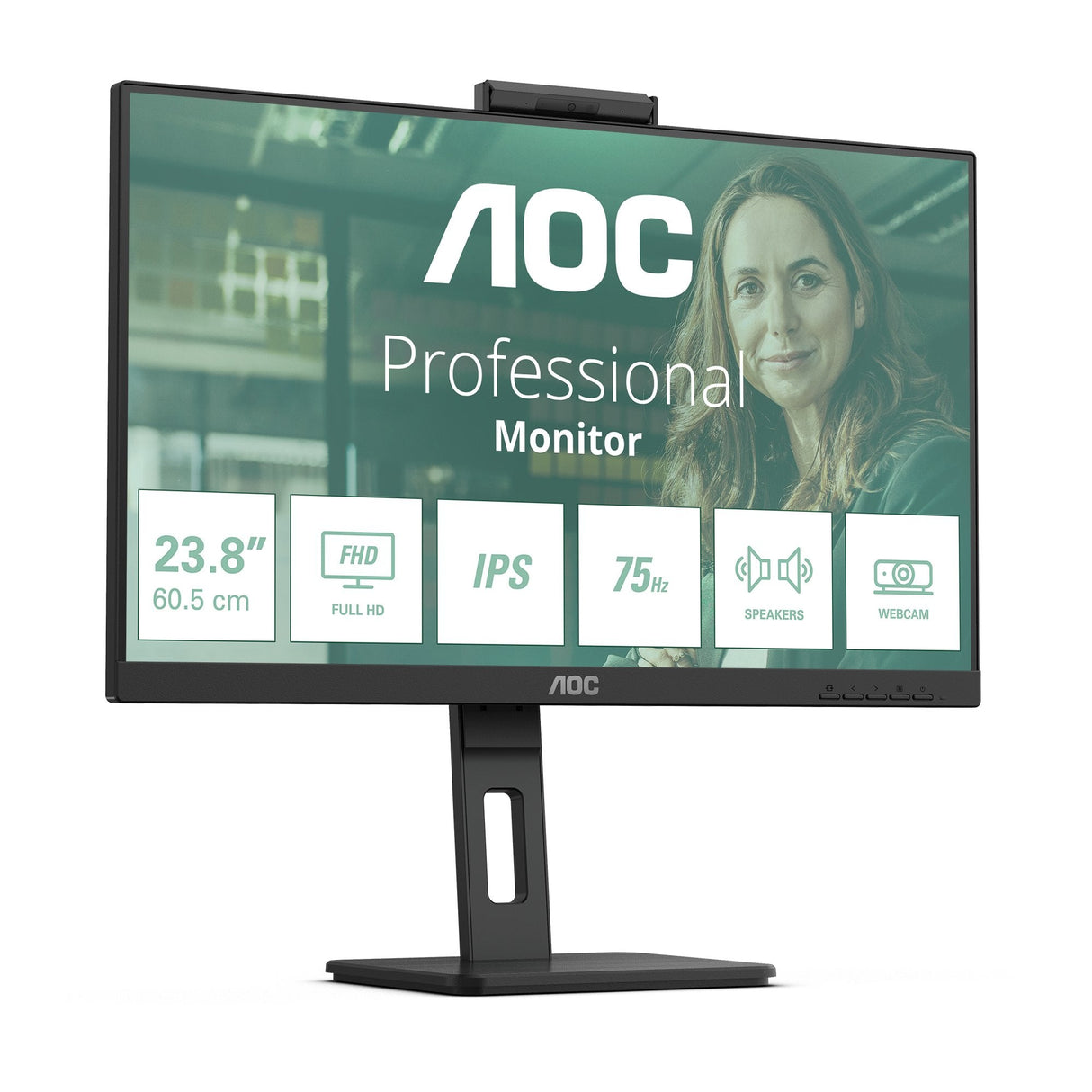 Monitor Aoc 24"  Pro-Line 24p3qw P3 Series Full Hd (1080p) - 61 Cm (24")