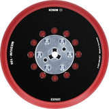 Placa De Soporte Universal Bosch Expert Con Orificios Múltiples, Dureza Media, Ø150 Mm, M8+5/16", Placa De Lijado (Negro, Para Lijadoras Excéntricas)