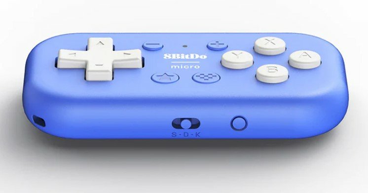 8bitdo Micro Bluetooth Gamepad Azul, Para Nintendo Switch, Android, Raspberry Pi  Ret00384