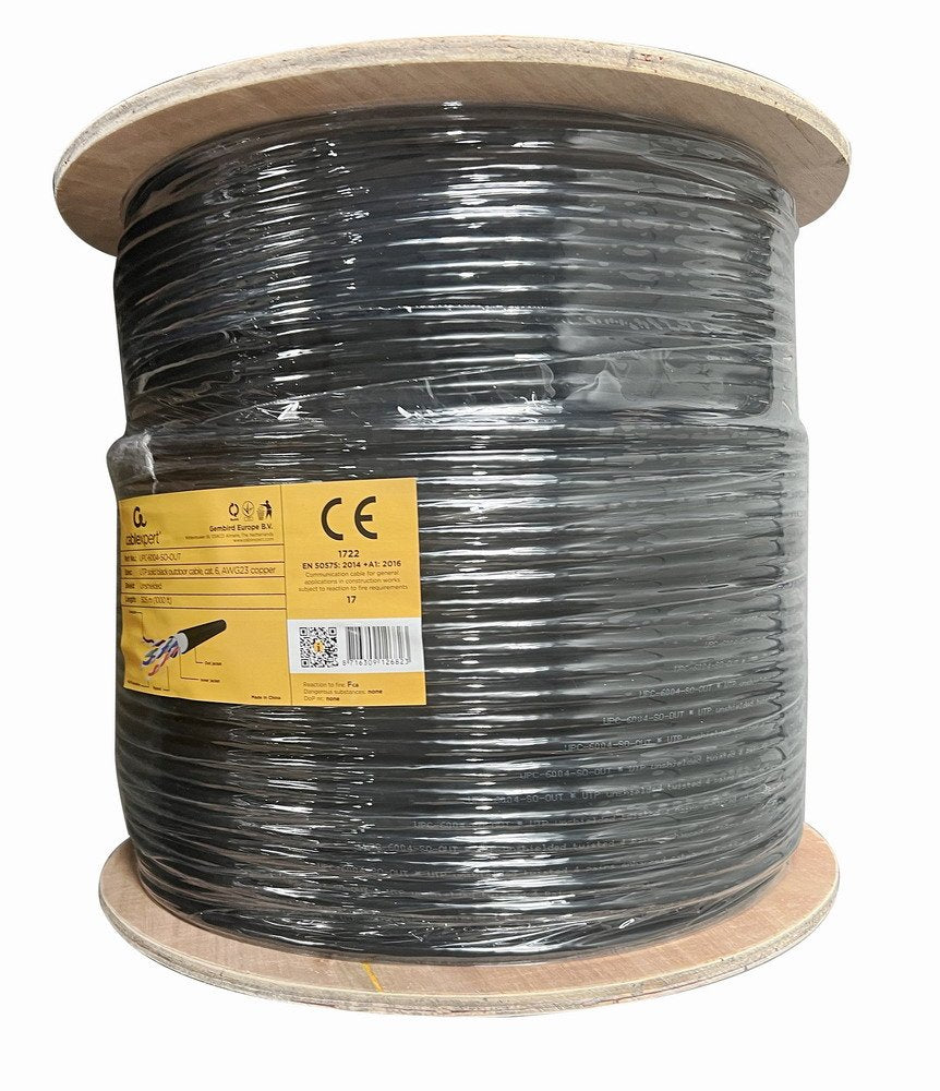 EAN 8716309126823 - Gembird CAT6 UTP LAN outdoor cable solid 305m black cable de red Negro U/UTP (UTP) imagen 2