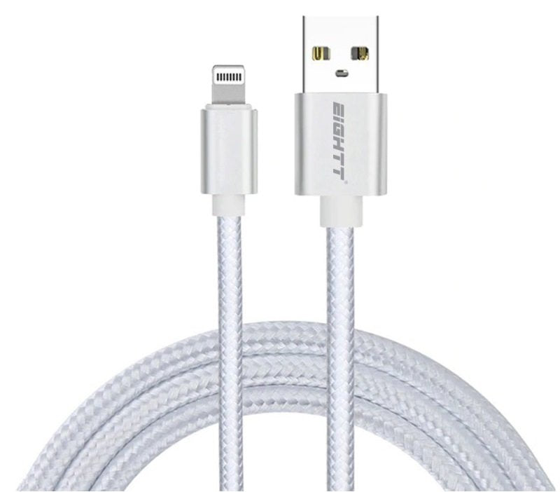EAN 8425402170854 - Eightt ECI-2S cable de conector Lightning 1 m Plata imagen 1
