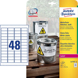 Avery Zweckform Heavy Duty A4 45,7 X 21,2 Mm