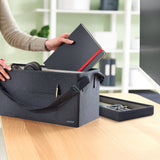 Leitz Desking Work Bag With Lid Gris 200x260x465 Wxhxd