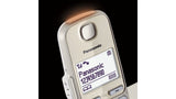Panasonic Kx-Tge250 Teléfono Dect Identificador De Llamadas Champán, Oro
