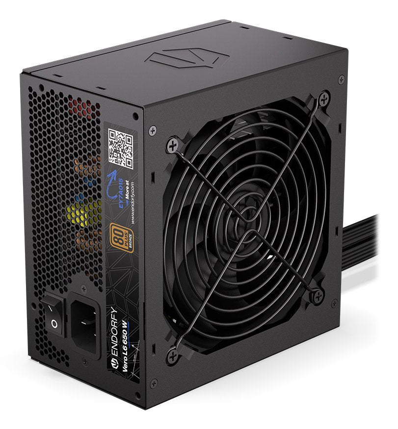 Endorfy Vero L6 650 W (Negro, 1x 12-Pin High Power Gpu, 2x Pcie, 650 Watt) Ey7a015