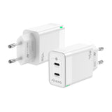 Aisens Cargador Gan 45w - 2xusb-C Pd3.0 Qc4.0 - Blanco