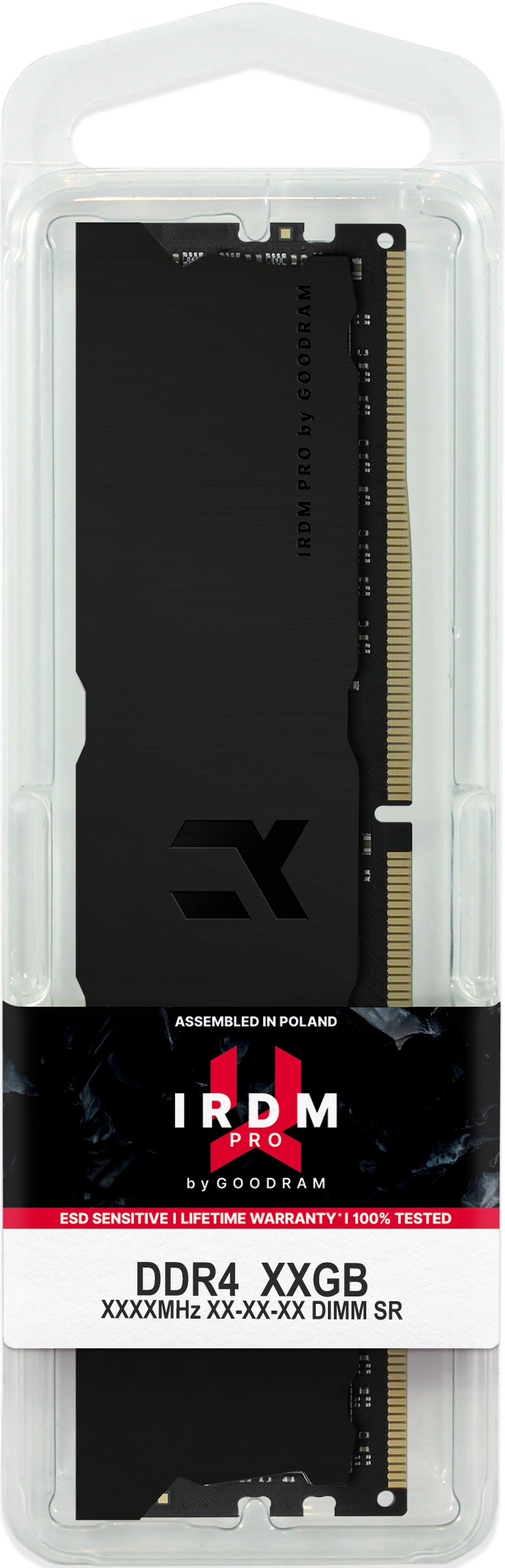 Memoria Ram Goodram Irdm Pro Ddr4 8gb 3600mhz Cl18 Dimm 1.35v Deep Black