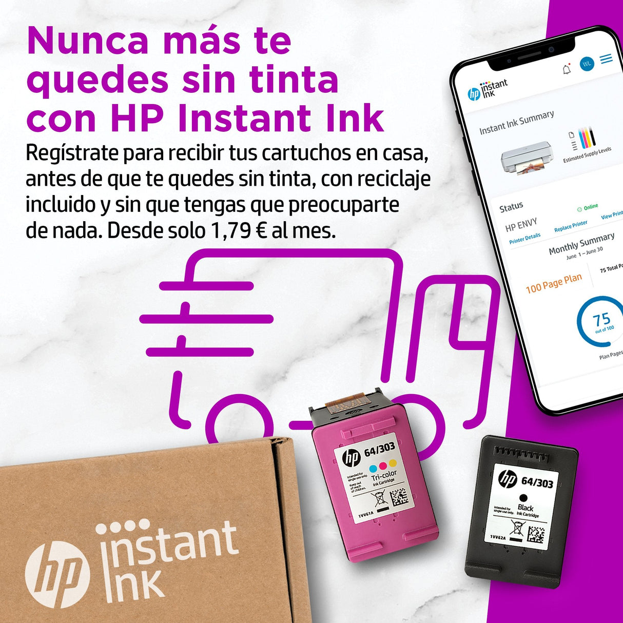 EAN 0195161625343 - HP ENVY 6030e AiO Printer Inyección de tinta térmica A4 4800 x 1200 DPI 10 ppm Wifi imagen 5