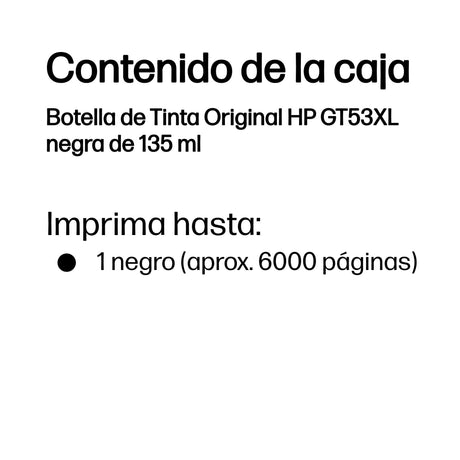 EAN 0192545270656 - HP GT53XL 135ml Black Original Bottled Ink Crtg for Ink Tank Plus andPremium Series Printers imagen 3