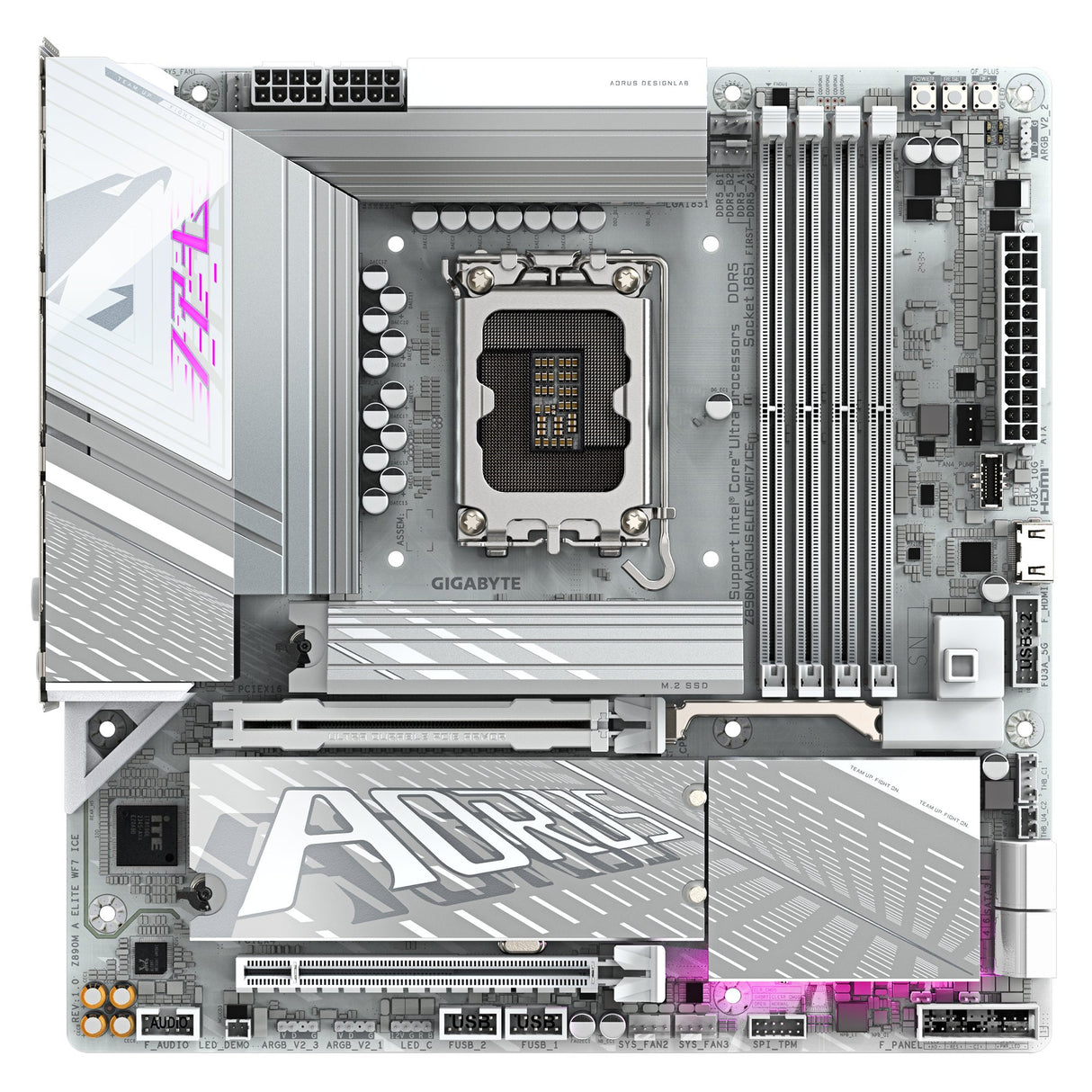 EAN 4719331865269 - GIGABYTE Z890M AORUS ELITE WIFI7 ICE Intel Z890 LGA 1851 (Socket V1) ATX imagen 2