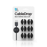 Bluelounge Cabledrop Abrazadera Para Cable Negro 6 Pieza(S)