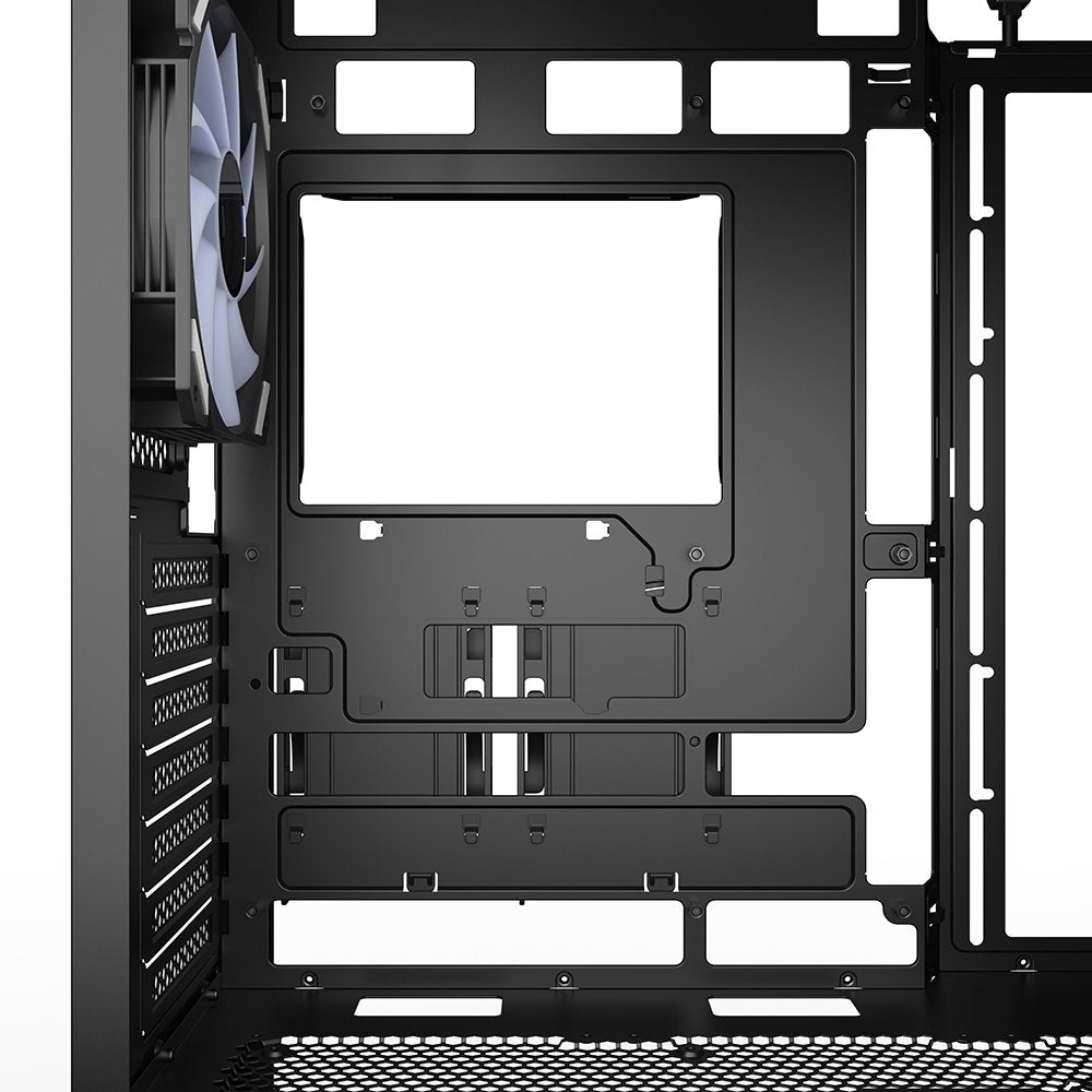 Caja Pc Sharkoon Ak2 Rgb Negra, Vidrio Templado 4044951041626