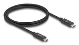 Cable Delock 81211 Usb 80 Gbps Usb Type-C Macho A Macho 16k 60 Hz Pd 3.1 240 W E-Marker Coaxial 1 M Negro