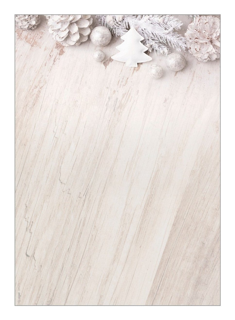 Sigel Weihnachtsbriefpapier Rustic Blanco Motiv Din A4 90 G Qm 25 Hojas