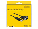 Delock Adaptador Usb 2.0 Typ-A A 1 X Seriell Rs-232 Db9
