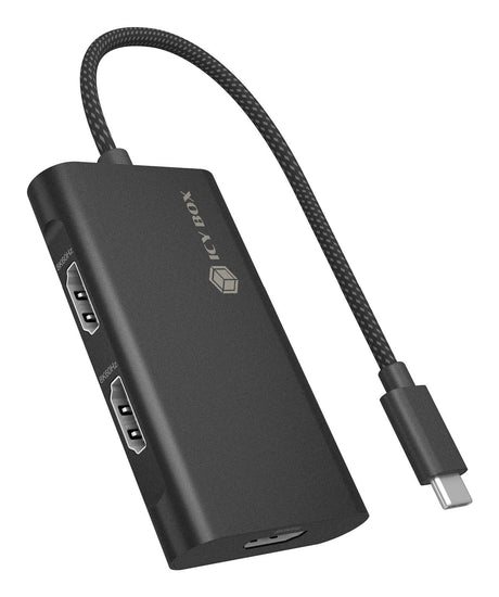 EAN 4250078175384 - ICY BOX IB-AD1030-C hub de interfaz USB 3.2 Gen 2 (3.1 Gen 2) Type-C 10000 Mbit/s Negro imagen 1