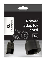 EAN 8716309082860 - Cablexpert Conexion Shucko hembra a IEC C14 macho 0.15mts imagen 3