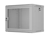 Lanberg Wall-Mount Rack 19" 9u 600x450 Perforated Grey Flat Pack
