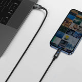 Explorer Series Auto Power-Off Fast Charging Data Cable Type-C To Ip 20w 1m Black