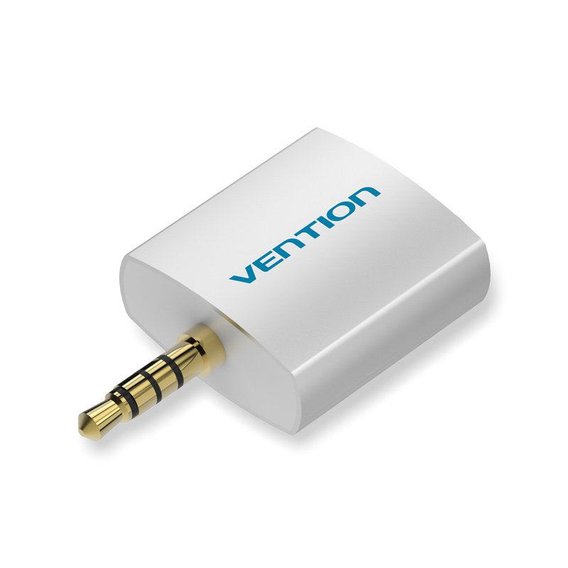 Adaptador Audio Vention Bdaw0 Jack 3.5 Macho 2x Jack 3.5 Hembra Blanco