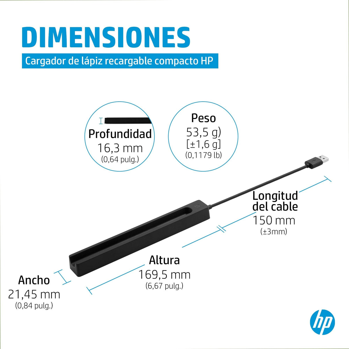 EAN 4573595708560 - HP Slim Rechargeable Pen Charger Stylus (lápiz digital) Negro USB Interior imagen 7