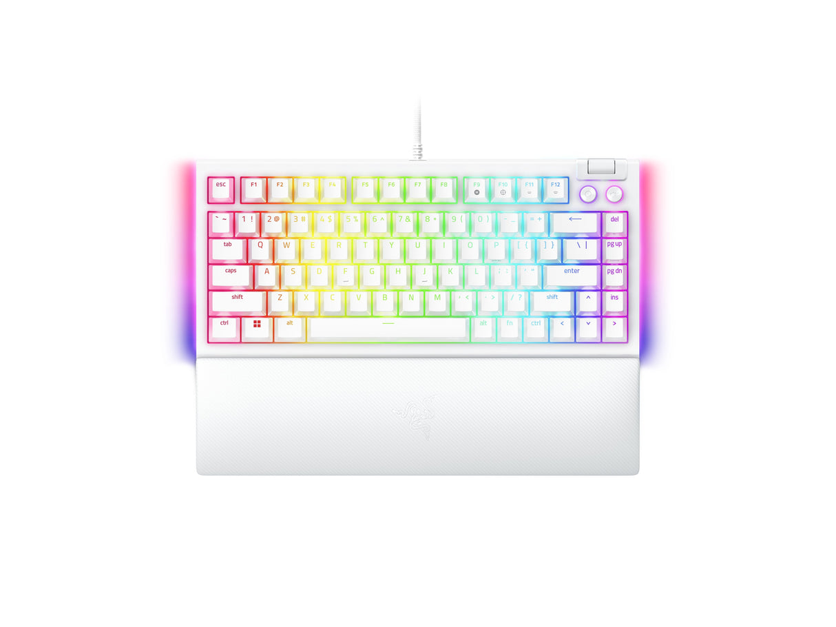 Teclado Razer Blackwidow V4 75% Blanco (Usa) (Rz03-05001700-R3m1)