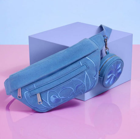 EAN 0671803540156 - Loungefly Stitch Ohana Canvas Convertible riñonera Azul imagen 3