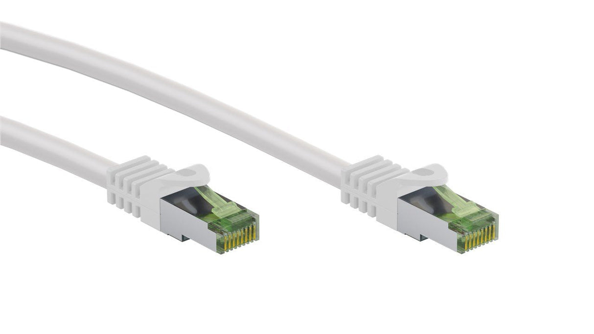 Goobay Rj45 Cable De Red Con Cat 8.1 S Ftp Cable A Granel 10m, Blanco
