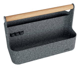 Leitz Portable Desk Organizer Felt With Handle 38x19x25 5cm Dark Gris