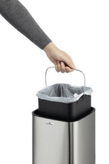 Papelera Con Sensor Durable No Touch 6l Plata Metalizado