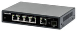 EAN 0766623561822 - Intellinet 561822 switch Gigabit Ethernet (10/100/1000) Energía sobre Ethernet (PoE) Negro imagen 1