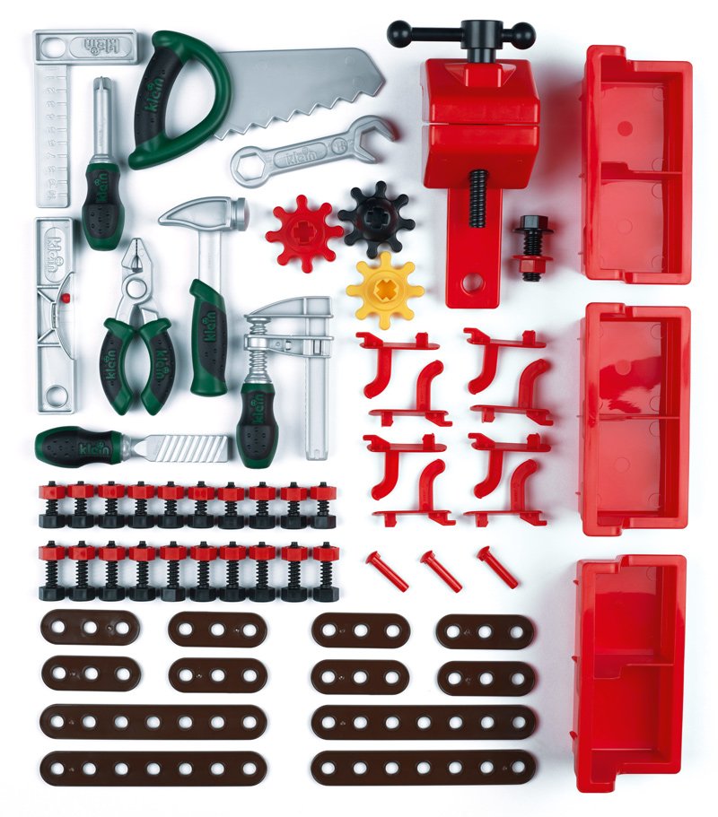Mesa De Herramientas De Jugar Klein Taller Bosch 79 Piezas