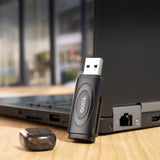 Lector Tarjetas Usb-A 3.0, Sd/Tf, Negro