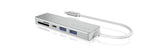 Lector De Tarjetas Externo Raidsonic Hub Y Icybox Usb 3.0 Type-C Ib-Hub1413cr