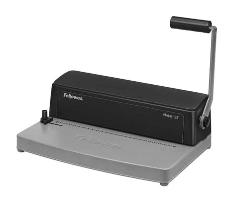 EAN 0043859553389 - Fellowes Metal 25 Encuadernadora de espiral metálica 450 hojas Negro, Gris imagen 1