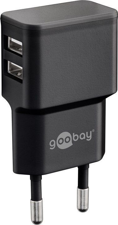 Ladegerät Usb A 2-Fach Negro Usb Steckernetzteil, 2,4a, 12w
