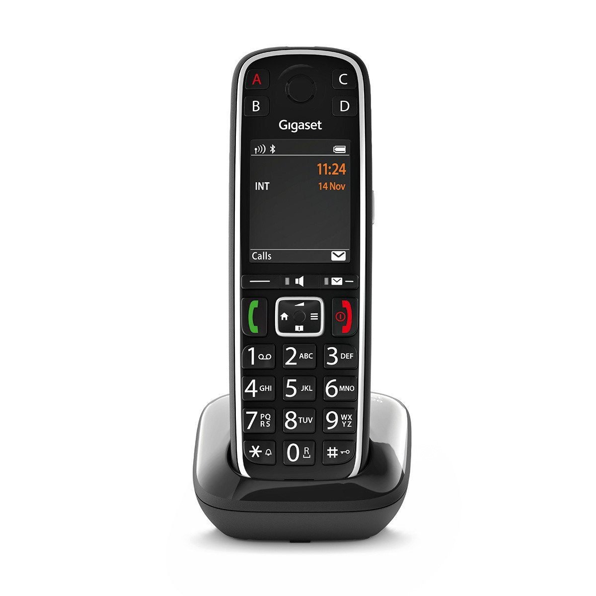 Gigaset E720 Teléfono Dect/Analógico Negro Identificador De Llamadas