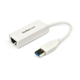 Startech Adaptador De Red Usb 3.0 A Rj45 Gigabit 1gbps Blanco  Usb31000sw