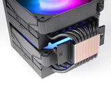 Refrigeración Cpu  A-Rgb Mcpu-Lcd Pro Negro Mars Gaming Lcd / 120 Mm Argb / 6 Heatpipes / Tdp 300w / Intel & Amd