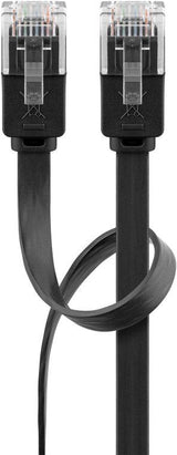 Goobay Cat6 U/Utp Flat 3m Cable De Red U/Utp (Utp) Negro