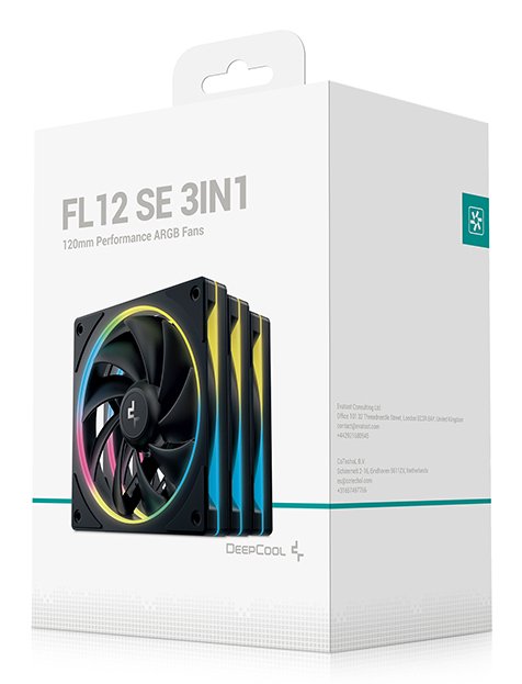 EAN 6933412785316 - DeepCool FL12 SE 3IN1 Carcasa del ordenador Ventilador 12 cm Blanco 3 pieza(s) imagen 7