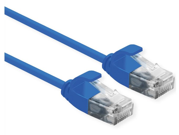 Roline Utp Datacenter Cable De Red Cat.6a (Class Ea), Lsoh, Slim, Blau, 0,15 M